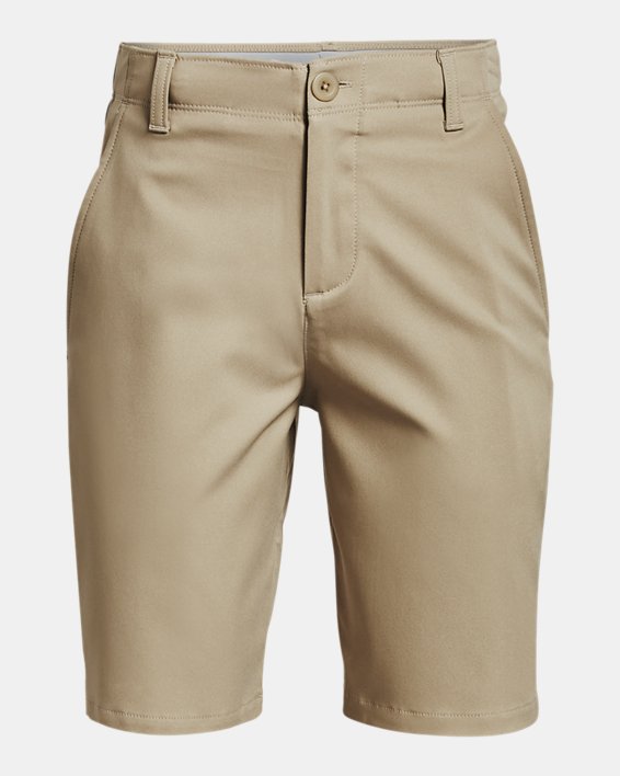 Jungen UA Golf Shorts, Brown, pdpMainDesktop image number 0
